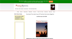 Desktop Screenshot of practicalastronomy.com